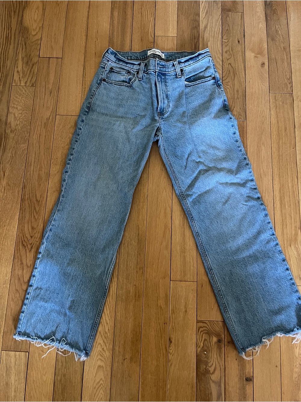 Abercrombie & Fitch Vintage Light Blue Straight-Leg Jeans